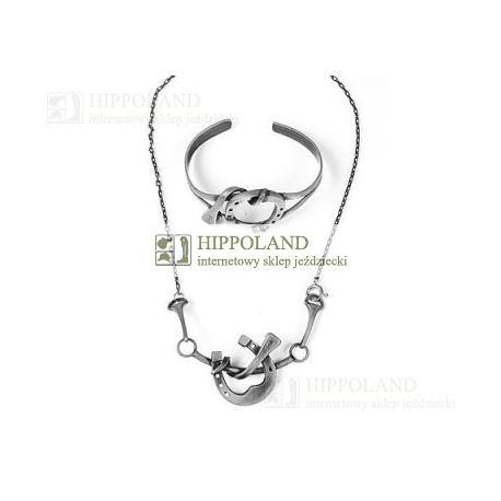 ZESTAW (NASZYJNIK + BRANSOLETKA) - MOTYW HUFNAL W PODKOWIE