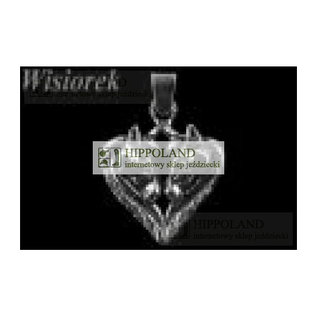 BIŻUTERIA SREBRNA - WISIOREK - MOTYW KONIE W SERCU