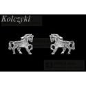 KOLCZYKI WKRĘTY KOL0007 MOTYW KONIK - WZÓR 1