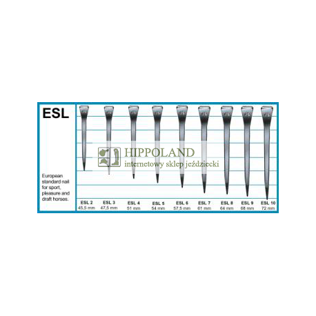PODKOWIAKI MUSTAD ESL-4 - opakowanie 250 szt.