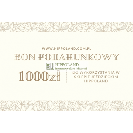 BON PODARUNKOWY HIPPOLAND O WARTOŚCI 1000 zł