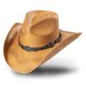 KAPELUSZ KOWBOJSKI RED ROCK (słomkowy)