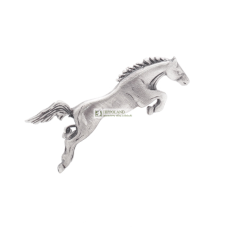 BIZUTERIA SREBRNA - BROSZKA - MOTYW KON W SKOKU