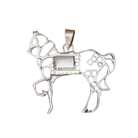 BIZUTERIA SREBRNA - WISIOREK - MOTYW KON AZUROWY